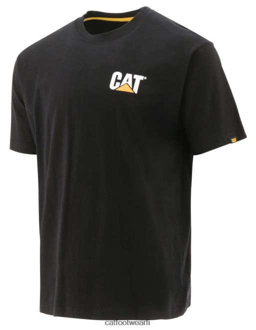 tavaramerkki t-paita musta 40L048212 Caterpillar miehet | topit & päällysvaatteet